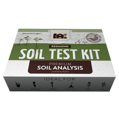 Redmond soil testing kit, which analyzes the health of soil.